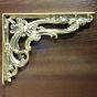 Pair of Brass Small Scroll Brackets