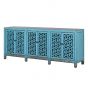 Antique style Shanxi Boheme Blue 6 Door Sideboard