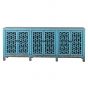 Antique style Shanxi Boheme Blue 6 Door Sideboard