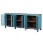 Antique style Shanxi Boheme Blue 6 Door Sideboard