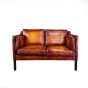 Compact vintage 2 seater Scandinavian sofa