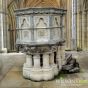 19th Century French Cathedral stone Pulpit