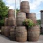 reclaimed whiskey barrel