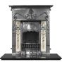 Period style antique cast iron fireplace