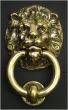 Small Lion Solid Brass Door Knocker