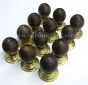 Beech Beehive Handle with Brass Stud and Brass Back PlateHidden 