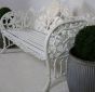 Cast iron Colebrookdale style garden bench