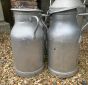 Vintage milk churns 