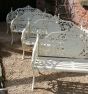 Antique style cast iron garden bench 