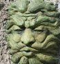 Funky green man wall plaque