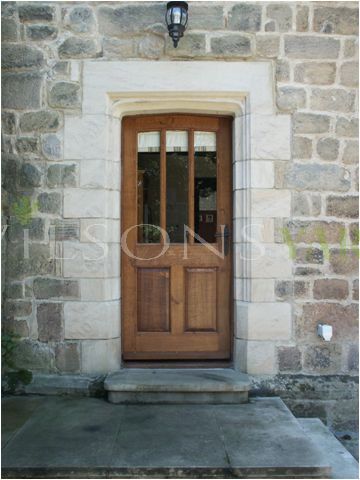 3 pane/2 panel door & frame in solid Oak