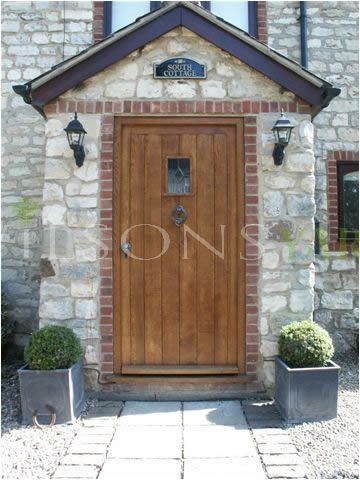 Glazed cottage door & frame in solid Oak