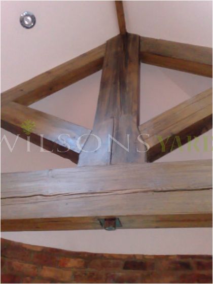 king post truss in Pine