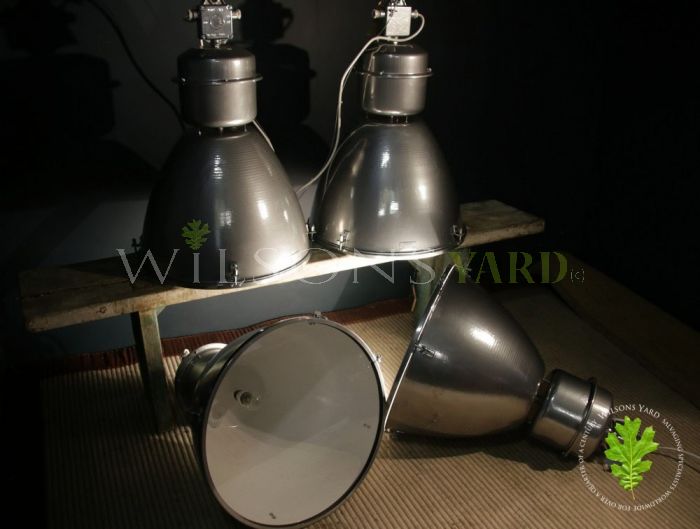 Extra Large Silver Industrial Lights