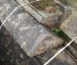 Salvaged wall coping stone 