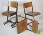 Vintage wooden stacking chairs