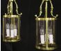 Antique brass hall lantern 