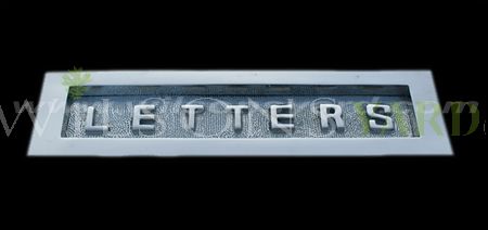  Nickle Letter Plate