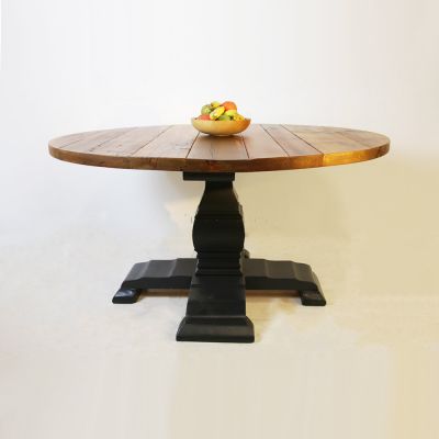 Round Table with Reclaimed Top