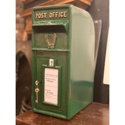 Green Irish Post box Square Top