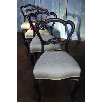 4 Number Reupholstered Dining Chairs