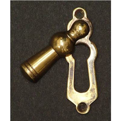 Solid Aged Brass "Lady" Escutcheon