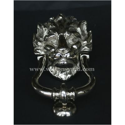 "10 Downing Street" Nickel Lion Door Knocker