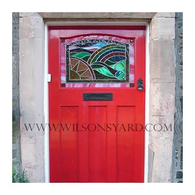 1930s style door in red