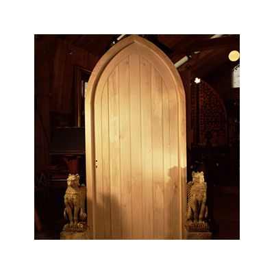 Gothic Front Door And Frame Hand Made In Solid Oak