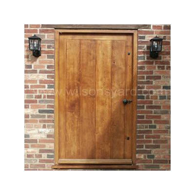 Cottage  Planked Door & frame in solid oak