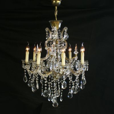 Pair of restored Marie Teresa chandeliers 