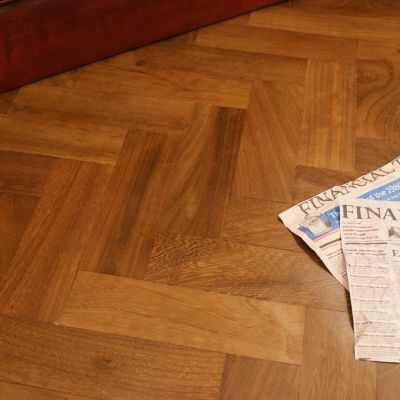 Reclaimed  Burmese Teak parquet 