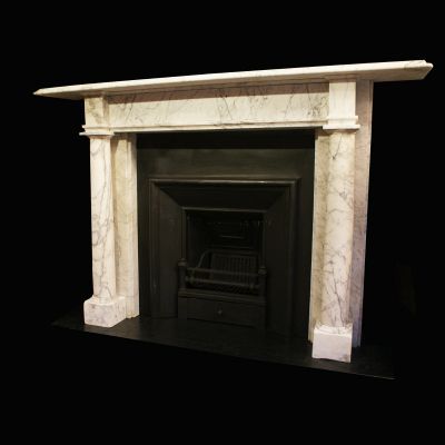 Stunning late Georgian Calacata marble fireplace 