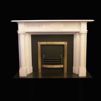 Stunning Original Georgian Statuary Marble Fireplace 