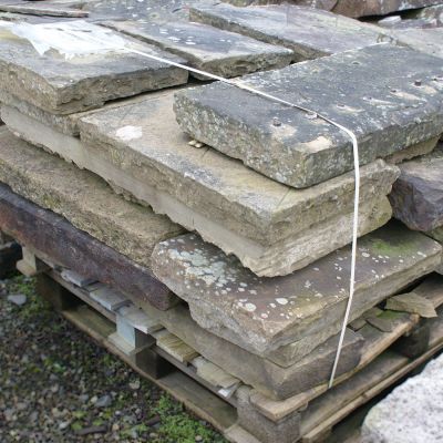 Reclaimed Cut Faced Yorkstone Paving Flags