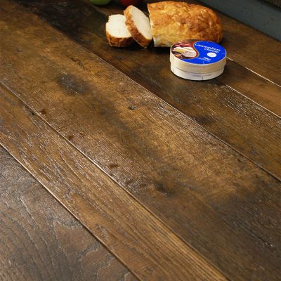 Original salvaged 19th century French farmhouse Oak plank - 12m2 remaining 