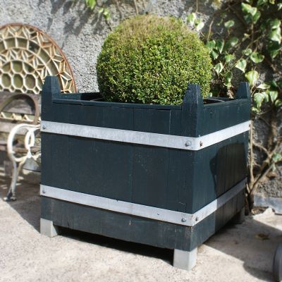 Beautiful Pair Boxed French Oak Planters