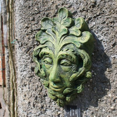Weed green man wall plaque 
