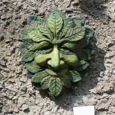 Wise green man wall plaque 