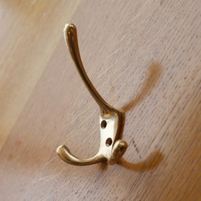 Period style Brass hat & coat hook 