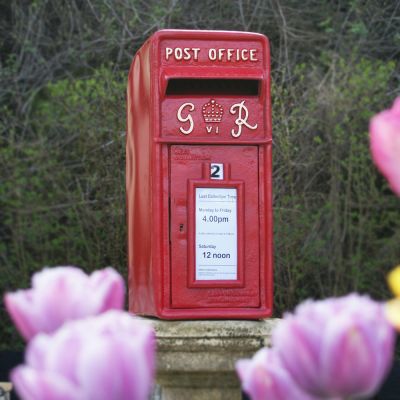 Red Post box Square Top G-R