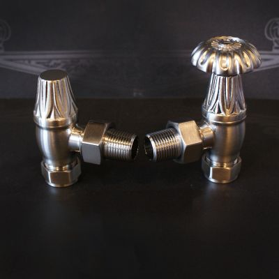 Brushed Nickel chart wheel valve 