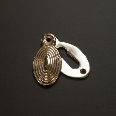 Solid Nickel Oval Beehive Escutcheon