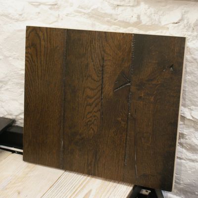 Rustic distressed engineered smoked oak - 7.5sq mtr job lot