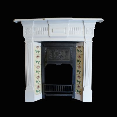  Victorian tiled combination fireplace (Circa 1900)