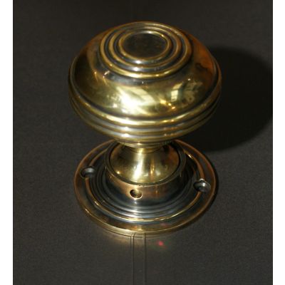 Solid Brass Large Georgian Door Handle /Door Knob