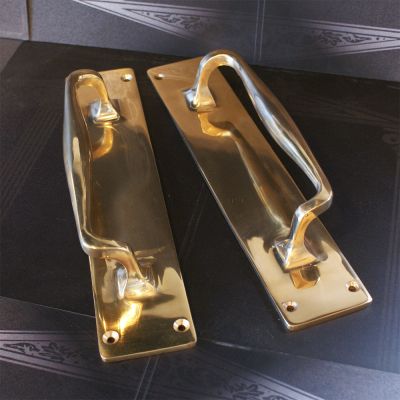 Pair of period style Brass door pulls