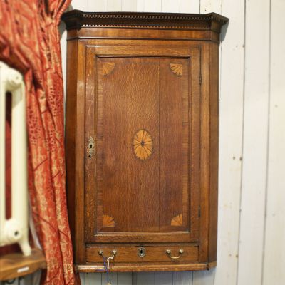 Vintage corner cupboard 