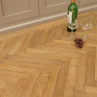 Salvaged Parisian Chateau Oak parquet flooring 