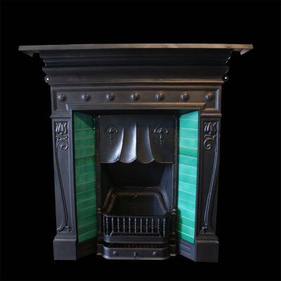 Beautifully restored Art Nouveau fireplace